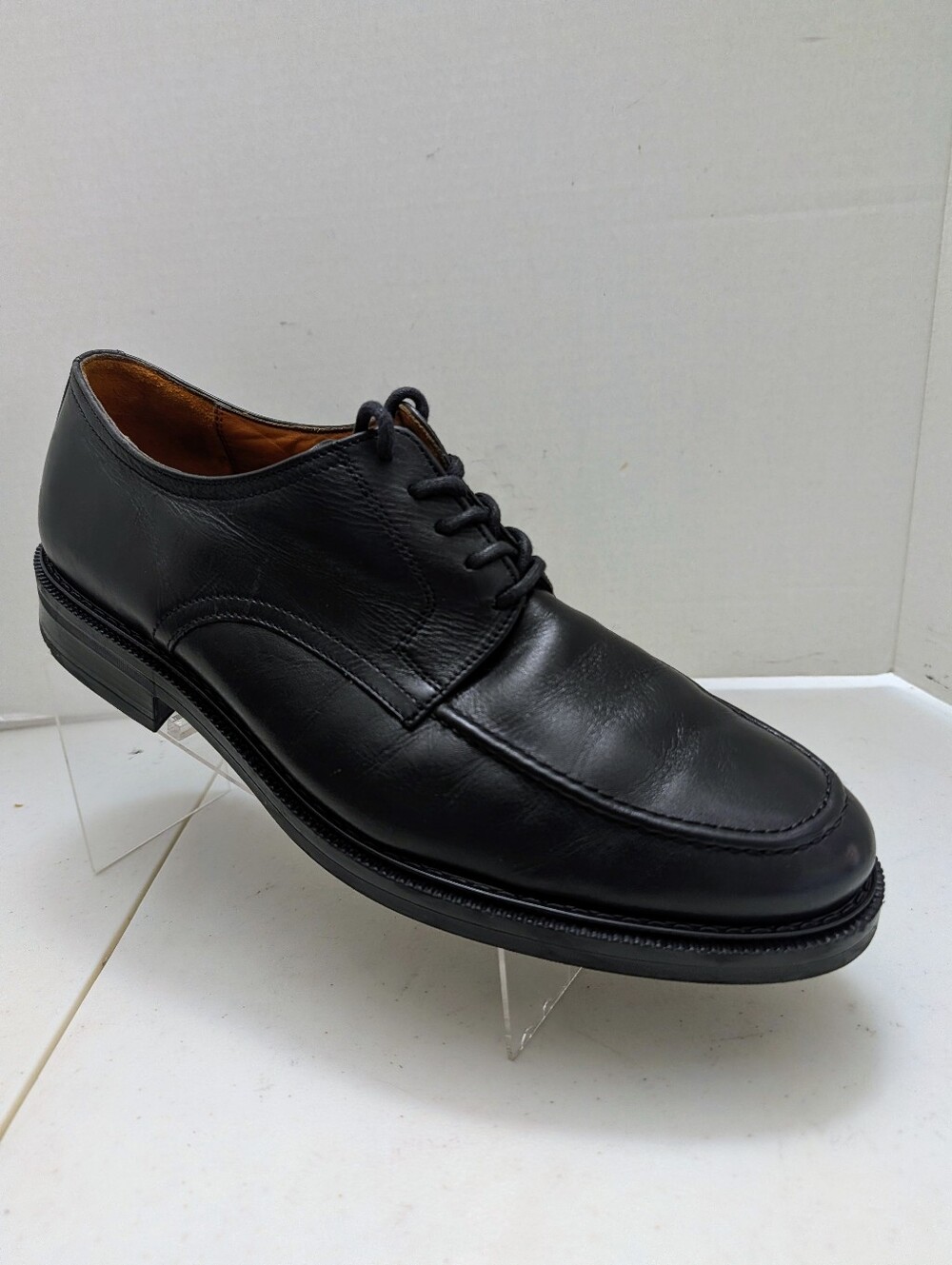 Bill Blass Tucker Men's SIZE 13 D BLACK Leather Dress Shoes Made In Italy